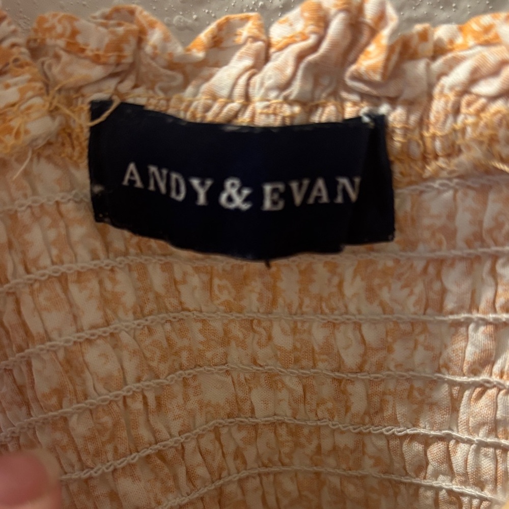 Andy & Evan Yellow Floral Ruffle Dress - Picture 4 of 4